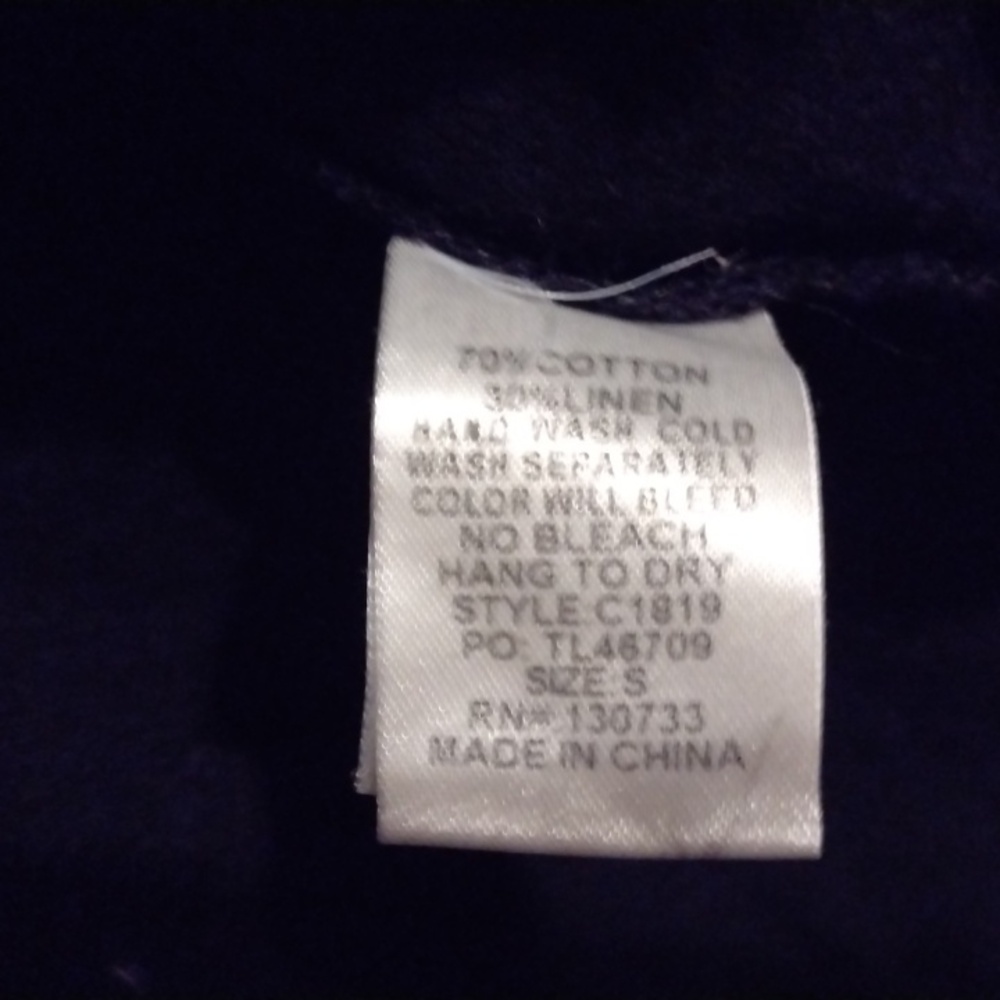 Umgee High-Low Frayed Hem Tunic, Small - Picture 3 of 4